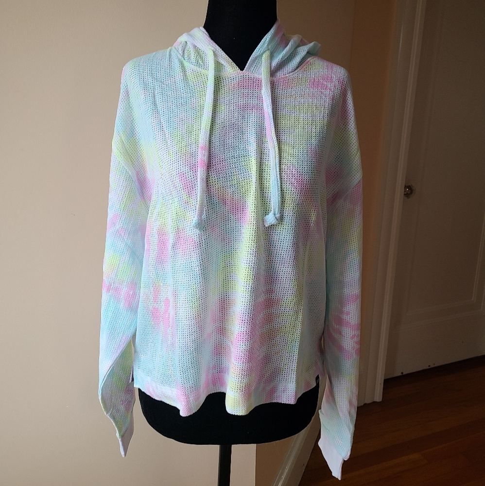 Pink Mesh Pullover Tie Dye - Picture 2 of 8